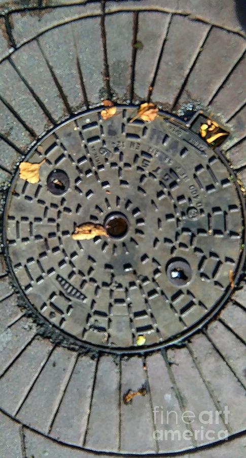   manhole cover Dublin corporation Ireland #7 Photograph by Alan Salinger