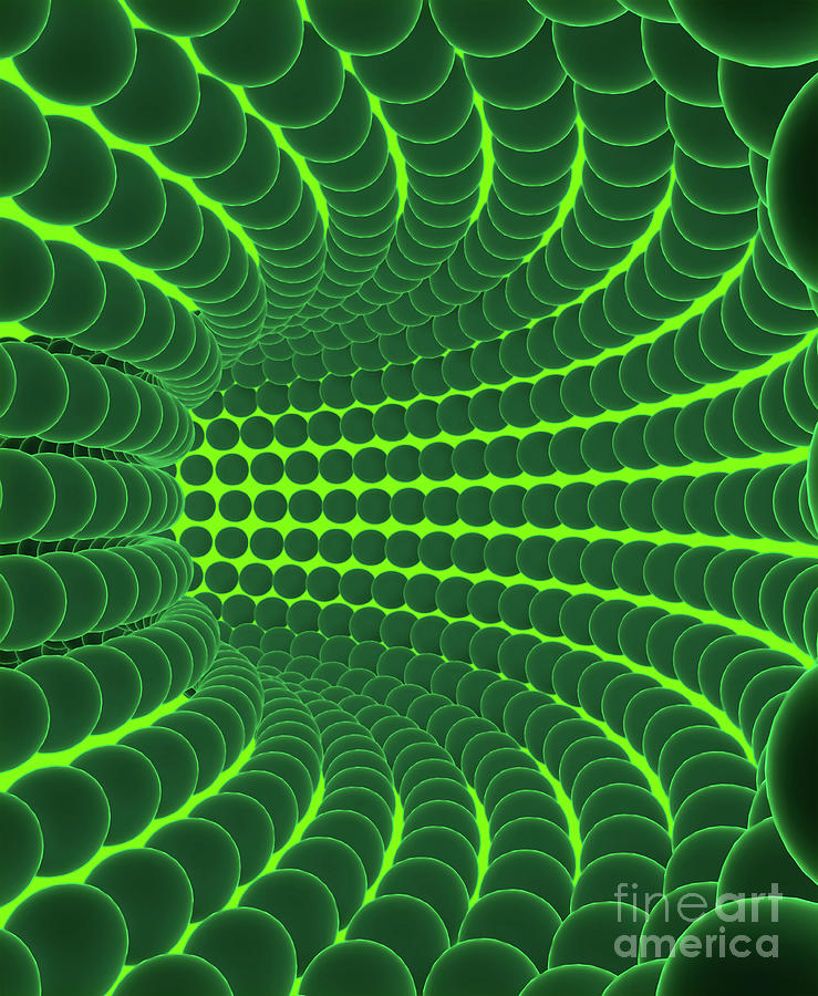 Molecular Tunnel Photograph by Giroscience/science Photo Library Biology Diagrams