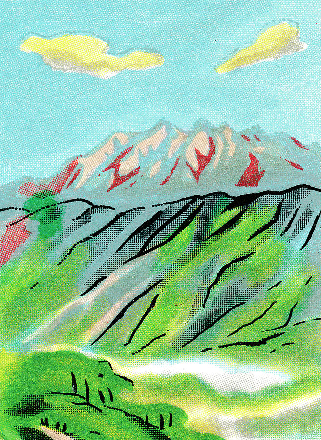 Nature Drawing - Mountain #7 by CSA Images