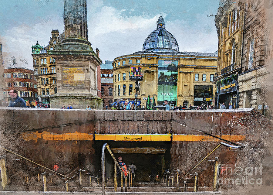 Newcastle Upon Tyne City Art Painting