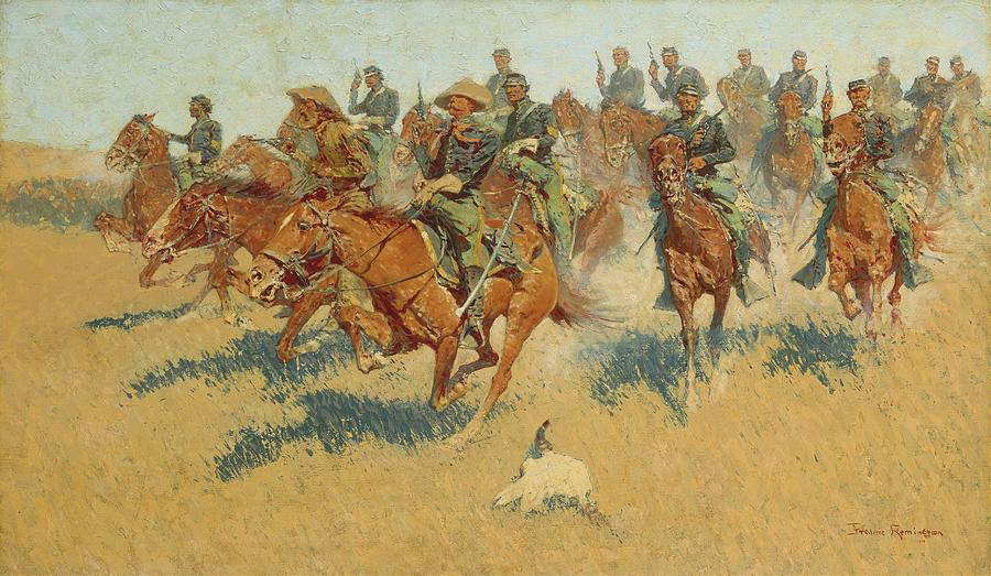 On The Southern Plains Painting by Frederic Remington