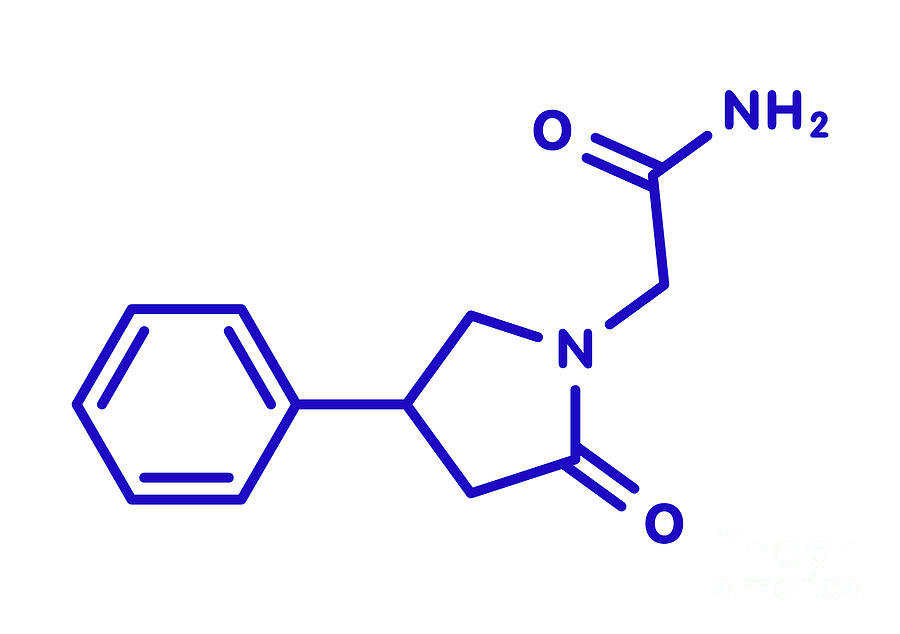 Phenylpiracetam Drug Molecule #7 Photograph by Molekuul/science Photo Library