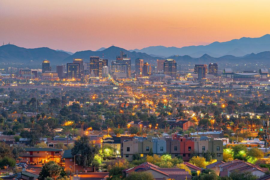 Phoenix, Arizona, Usa Downtown Photograph by Sean Pavone - Fine Art America