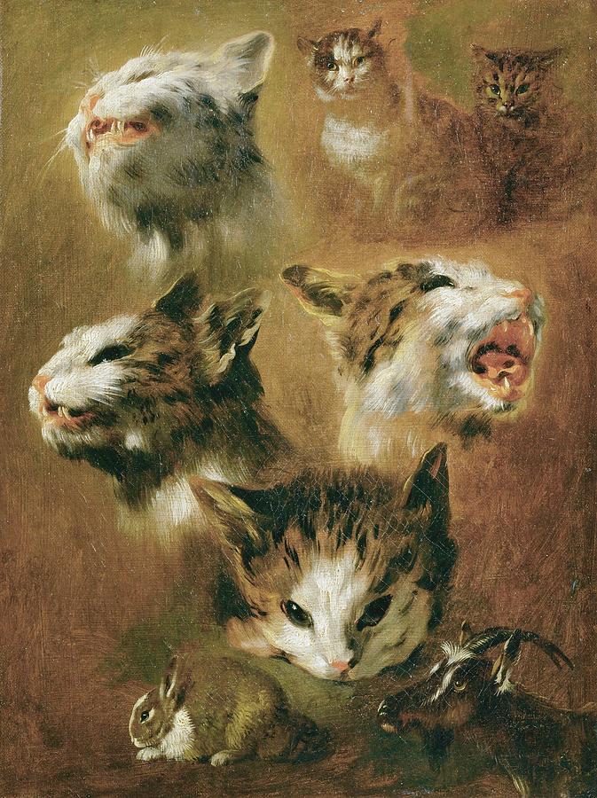 Pieter Boel moved to Paris in order to paint the animals in the newly established zoo of Louis XIV. #7 Painting by Pieter Boel -1622-1674-
