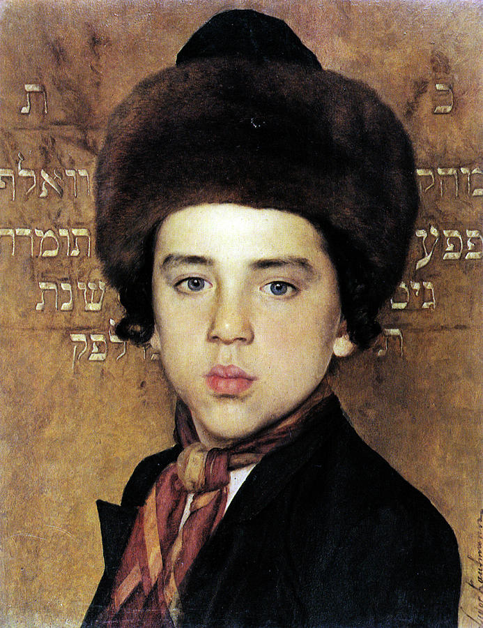 Portrait of a boy #7 Painting by Isidor Kaufmann