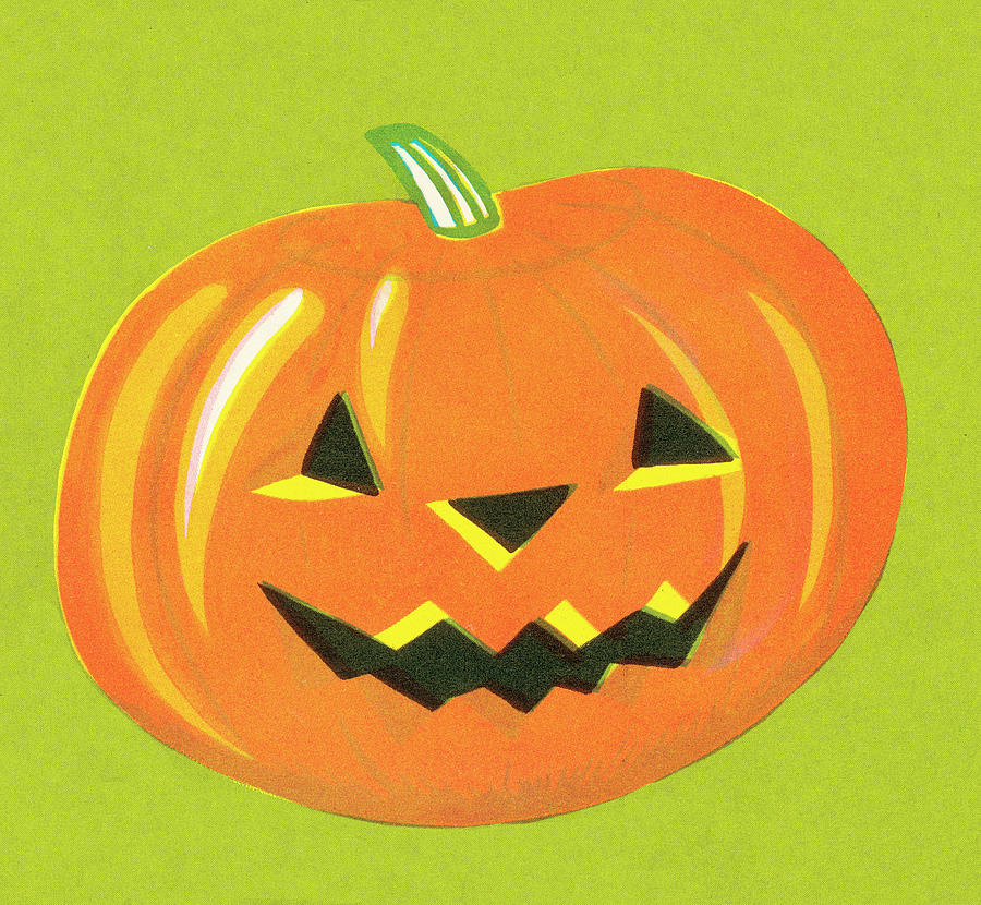 Fall Drawing - Pumpkin #7 by CSA Images