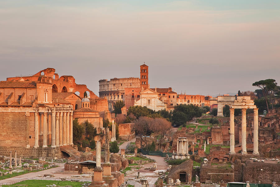 Rome, Roman Forum, Italy #7 Digital Art by Luigi Vaccarella