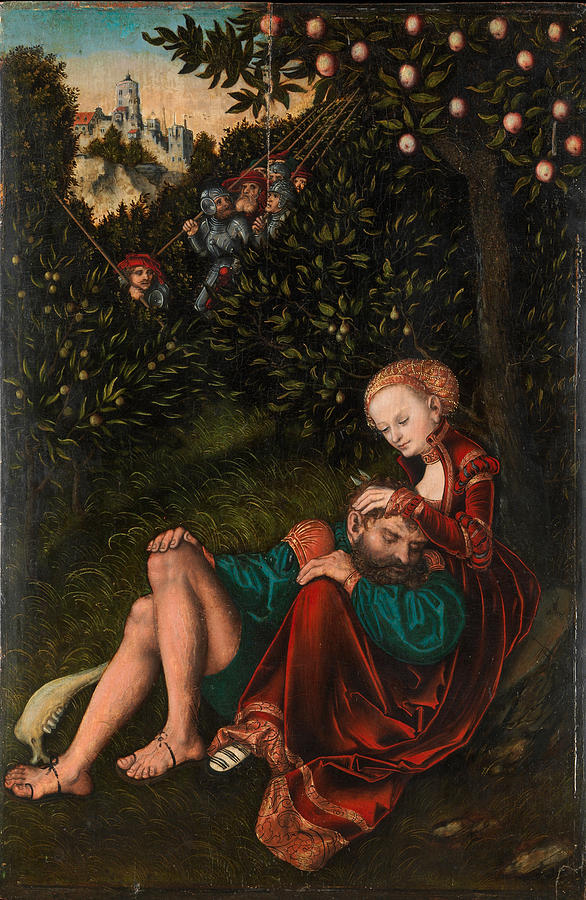Samson and Delilah #8 Painting by Lucas Cranach the Elder