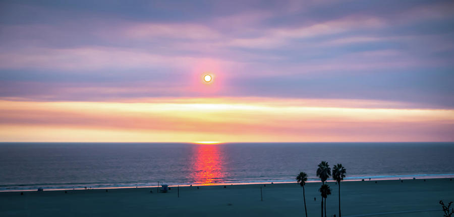 Scenes Around Santa Monica California At Sunset On Pacific Ocean #7 Photograph by Alex Grichenko