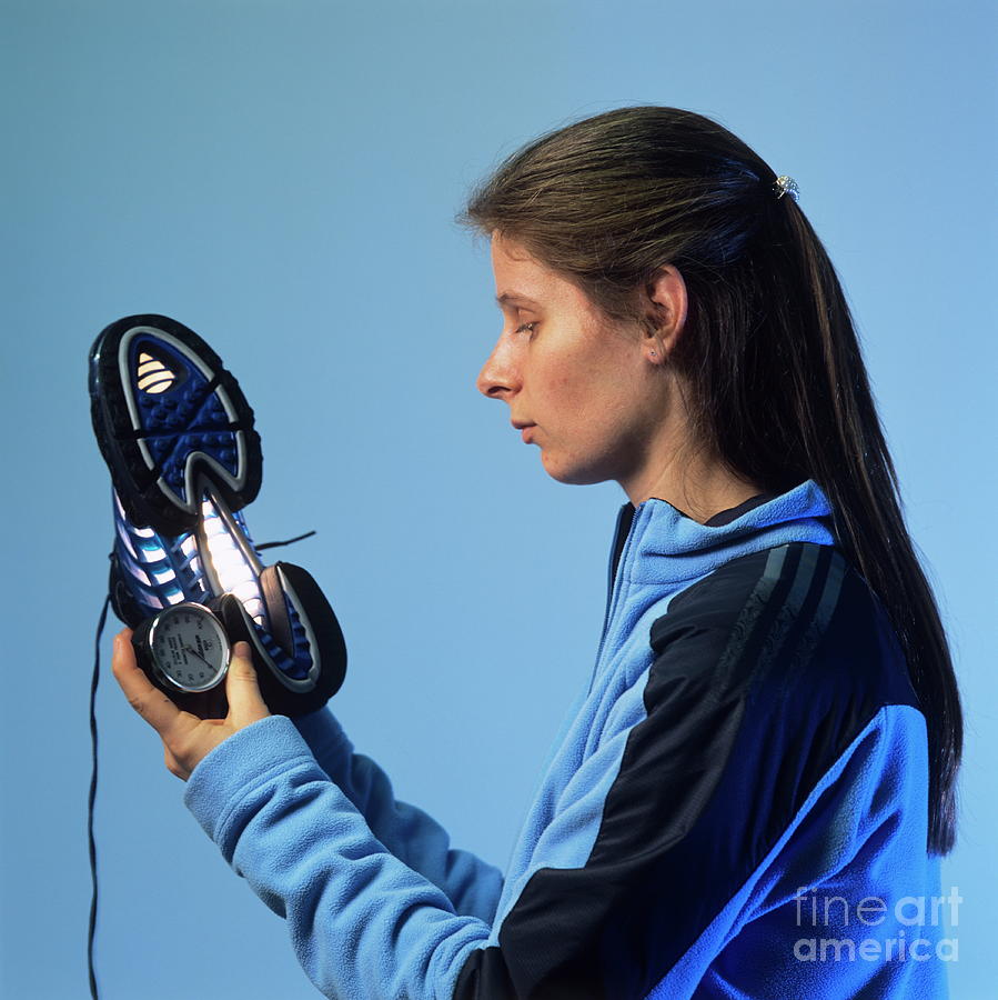 Sports Photograph - Sports Footwear Testing #7 by Philippe Psaila/science Photo Library