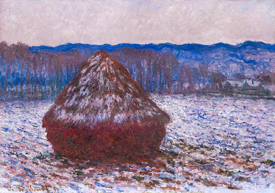 Claude Monet Painting - Stack Of Wheat #7 by Mountain Dreams