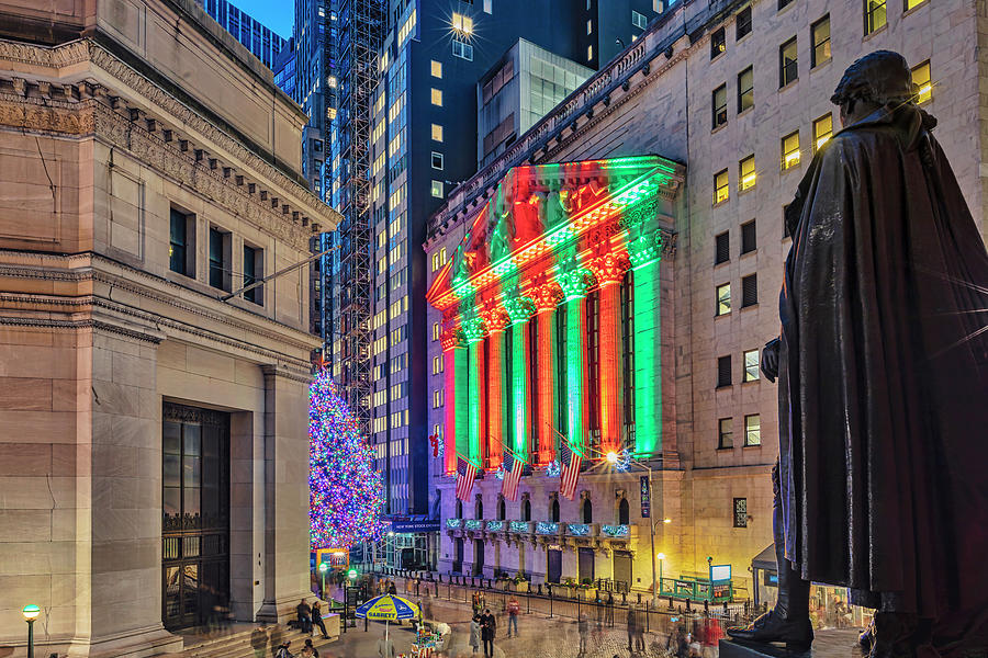 Stock Exchange, Wall Street Nyc #7 Digital Art by Lumiere