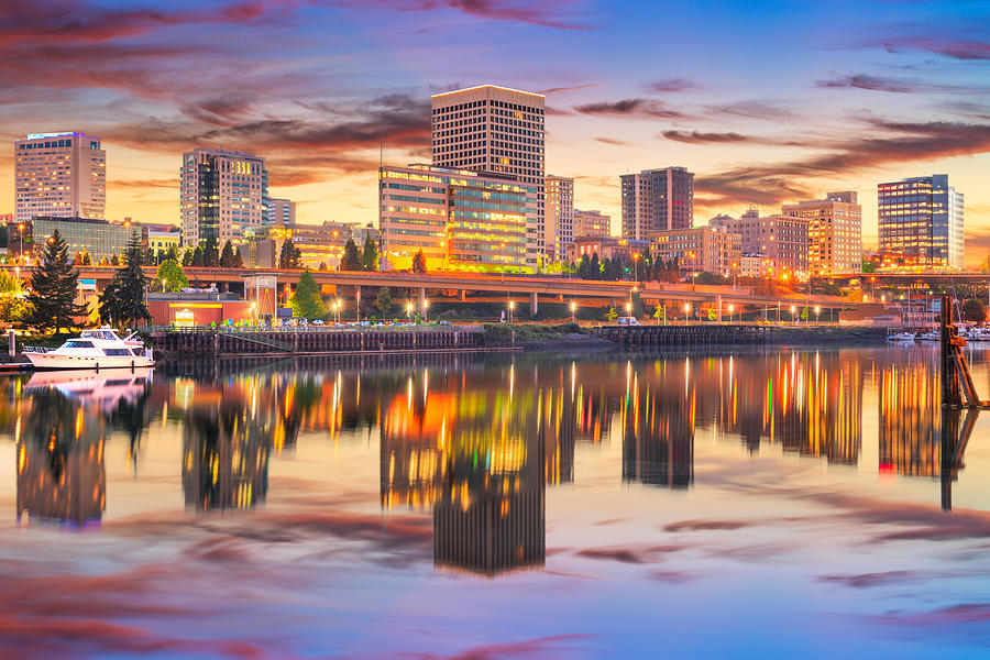 Tacoma Photograph - Tacoma, Washington, Usa Downtown #7 by Sean Pavone