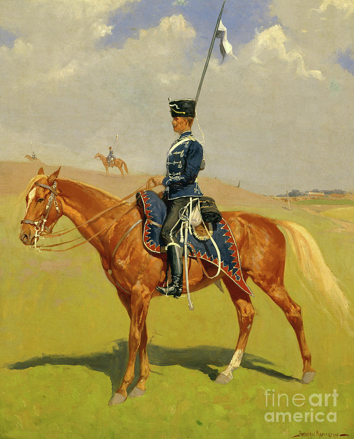 The Hussar Painting by Frederic Remington