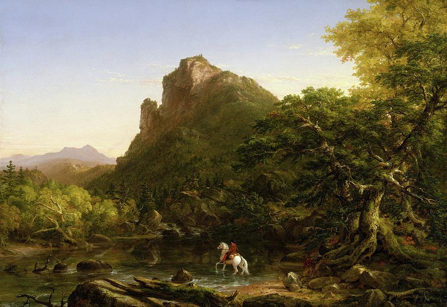Thomas Cole Painting - The Mountain Ford by Thomas Cole