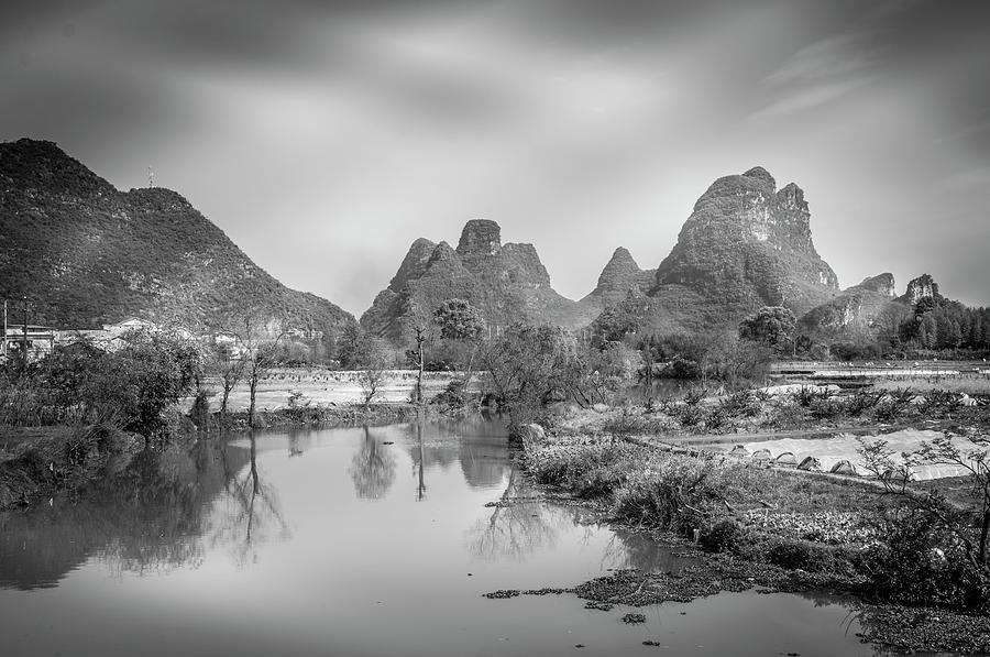The mountains and countryside scenery in spring #7 Photograph by Carl Ning
