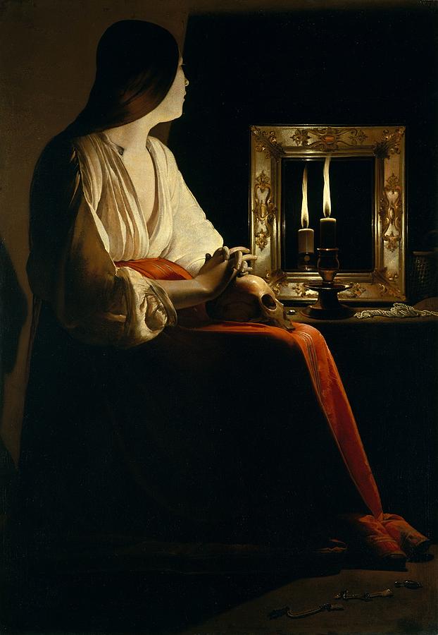 The Penitent Magdalen #7 Painting by Vincent Monozlay