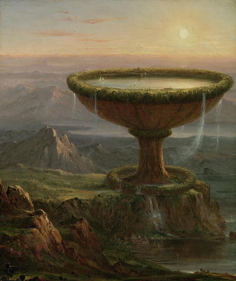 Nature Painting - The Titans Goblet by Thomas Cole