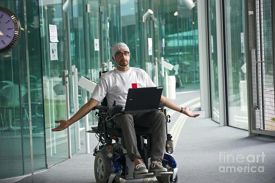 Thought-controlled Wheelchair #7 Photograph by Philippe Psaila/science Photo Library