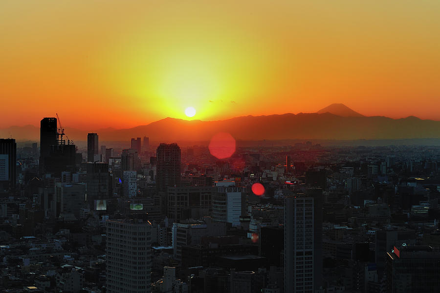 Tokyo At Sunset #7 Photograph by Vladimir Zakharov