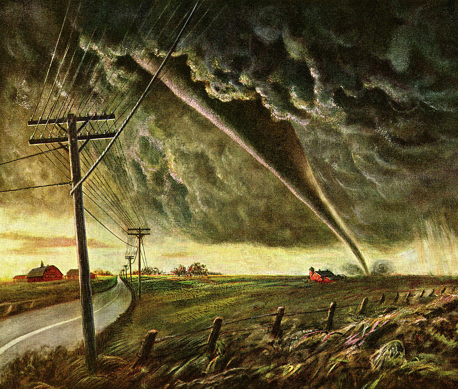 Nature Drawing - Tornado #7 by CSA Images