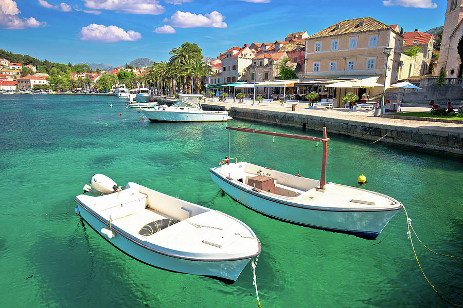 Turquoise waterfront of Cavtat view #7 Photograph by Brch Photography