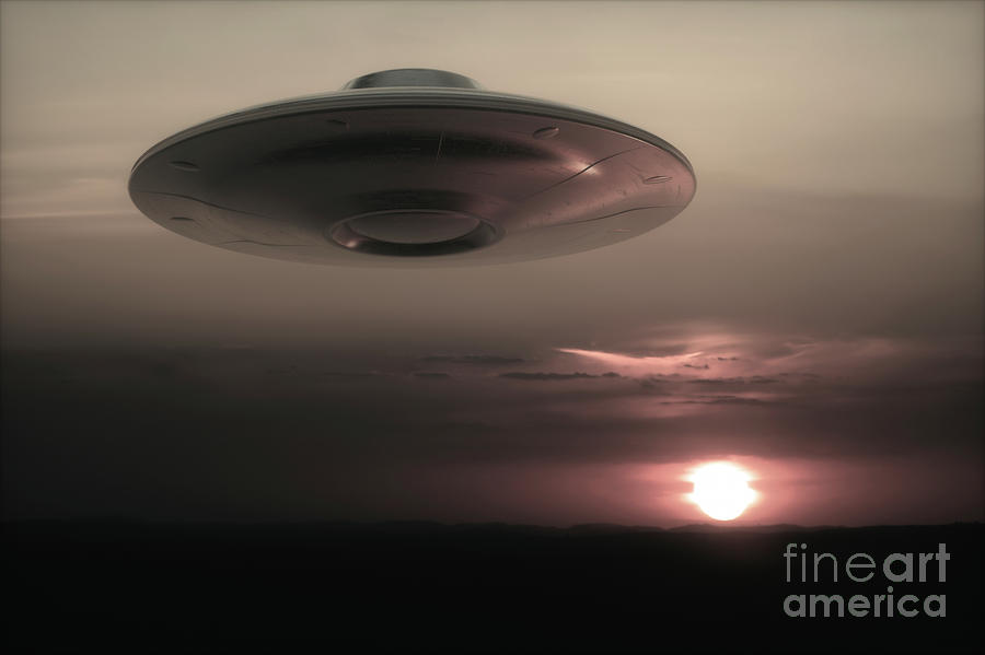 Ufo In The Sky #7 Photograph by Ktsdesign/science Photo Library