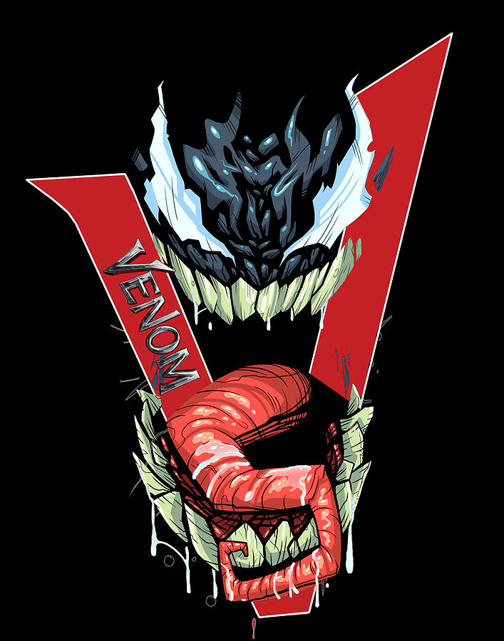 Venom Digital Art by Geek N Rock