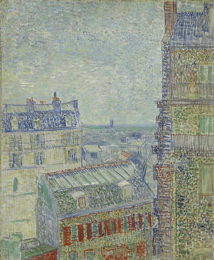 Vincent Van Gogh Painting - View From Theos Apartment by Vincent Van Gogh