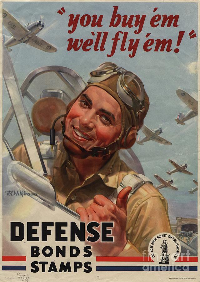 Wartime Propaganda Poster #7 Painting by Esoterica Art Agency