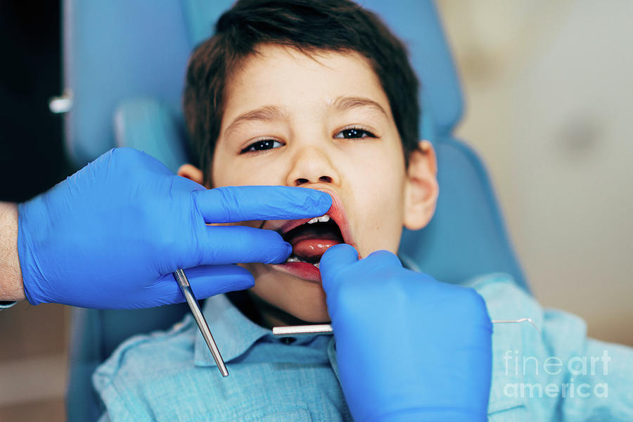 Young Boy Having Dental Check-up #7 Photograph by Microgen Images/science Photo Library