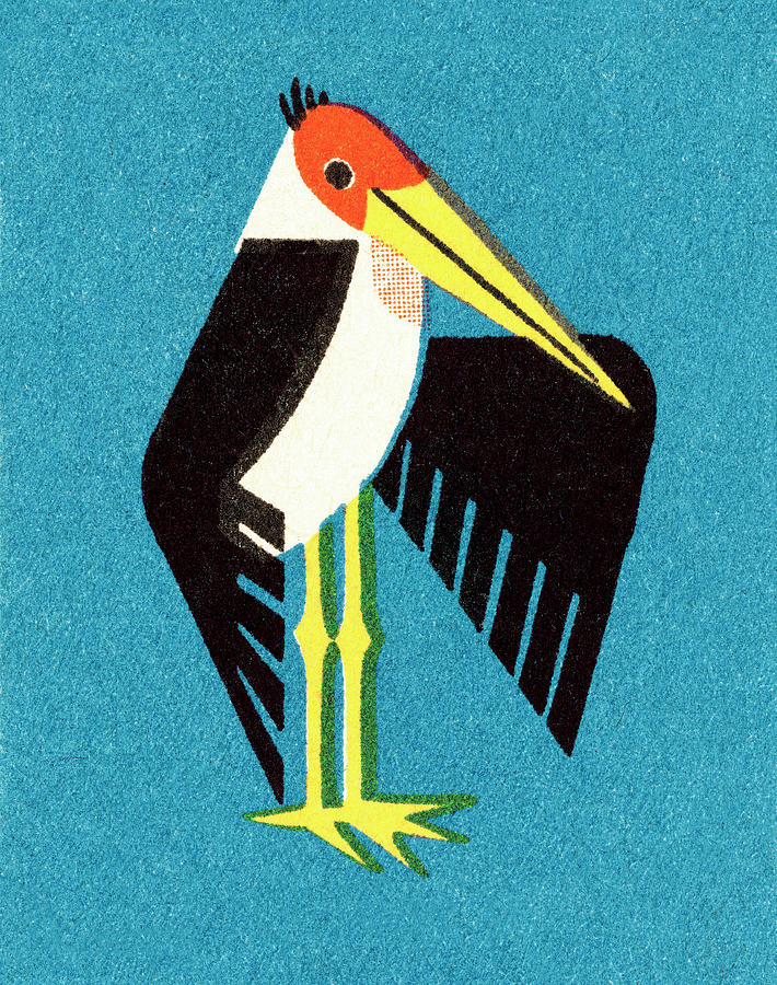 Vintage Drawing - Bird #78 by CSA Images