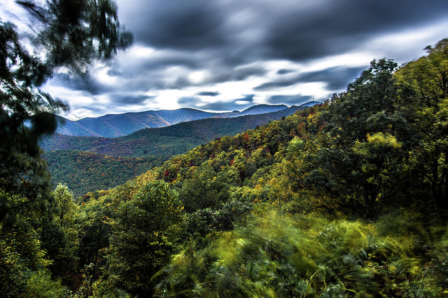 Blue Ridge And Smoky Mountains Changing Color In Fall #78 Photograph by Alex Grichenko