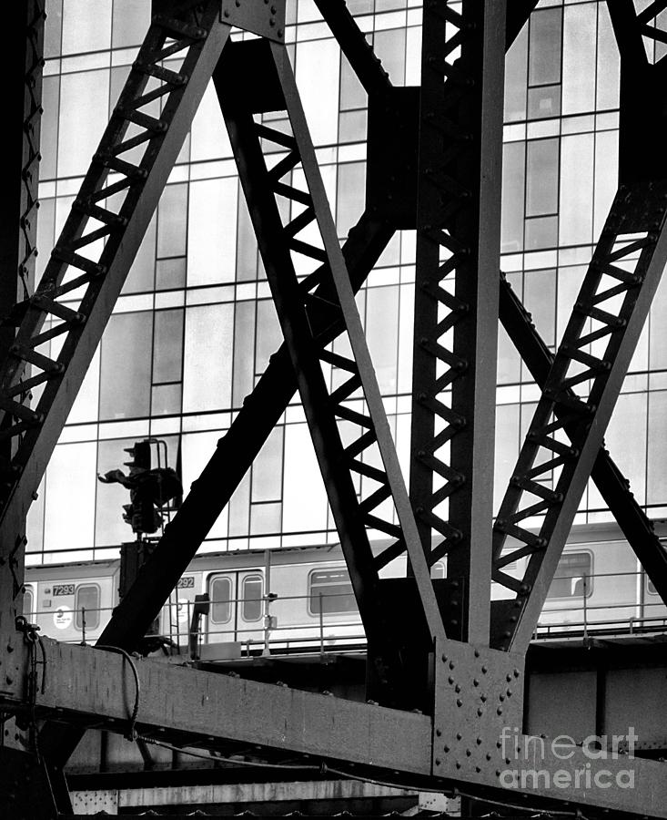 7Scape No.20 - Through the Girders Photograph by Steve Ember