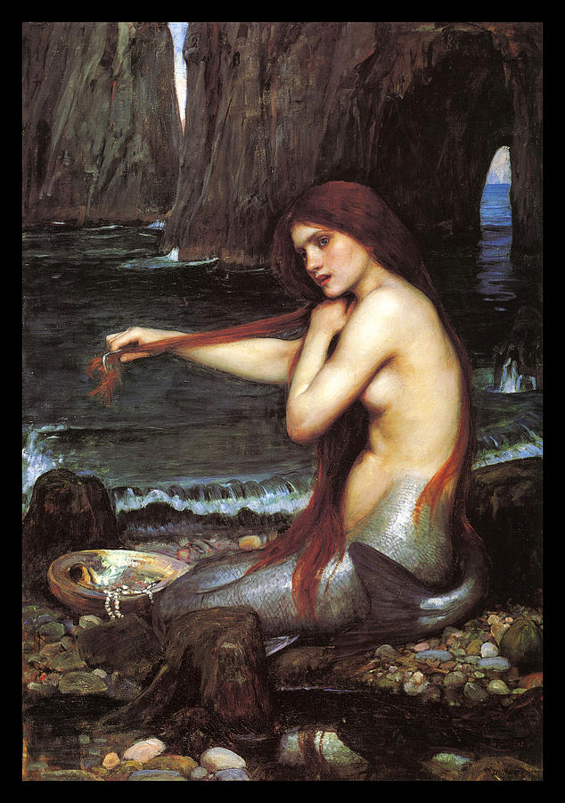 A Mermaid #8 Painting by John William Waterhouse
