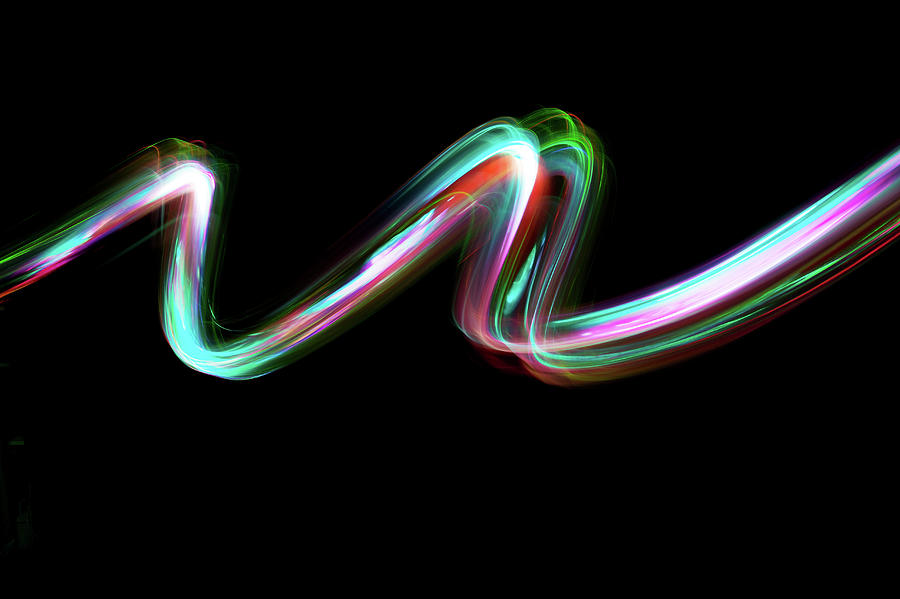 Abstract Coloured Light Energy Motion #8 Photograph by John Rensten