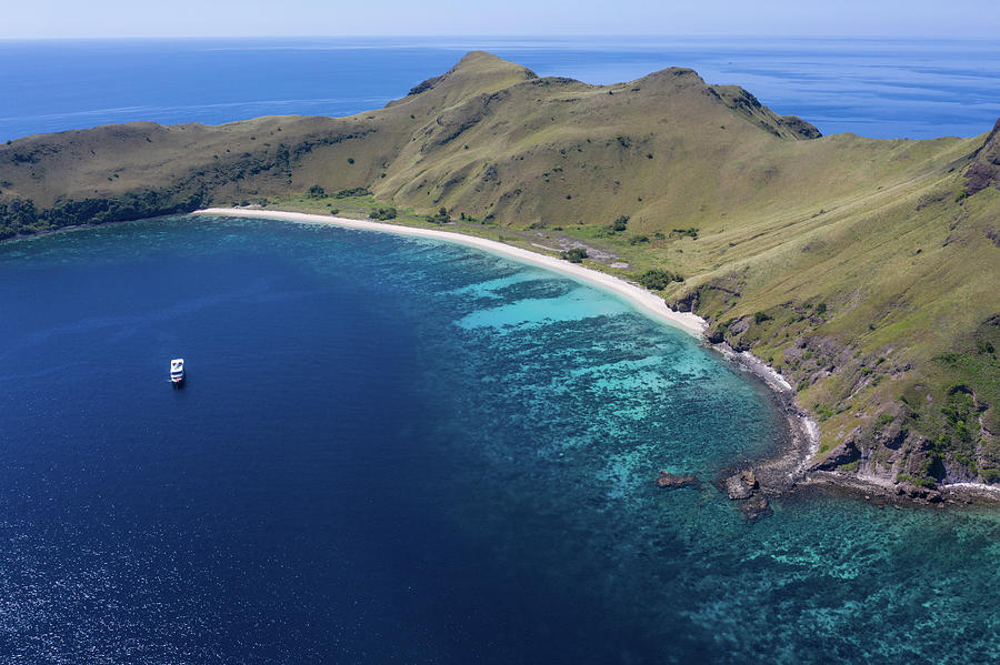 Komodo National Park Photograph - Aerial View Of The Idyllic Island #8 by Ethan Daniels