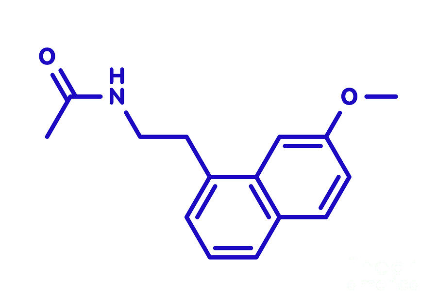 Agomelatine Antidepressant Drug Molecule #8 by Molekuul/science Photo ...