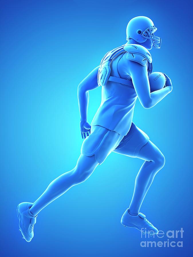 3d Photograph - American Football Player by Sebastian Kaulitzki/science Photo Library 3d Photograph - American Football Player by Sebastian Kaulitzki/science Photo Library
