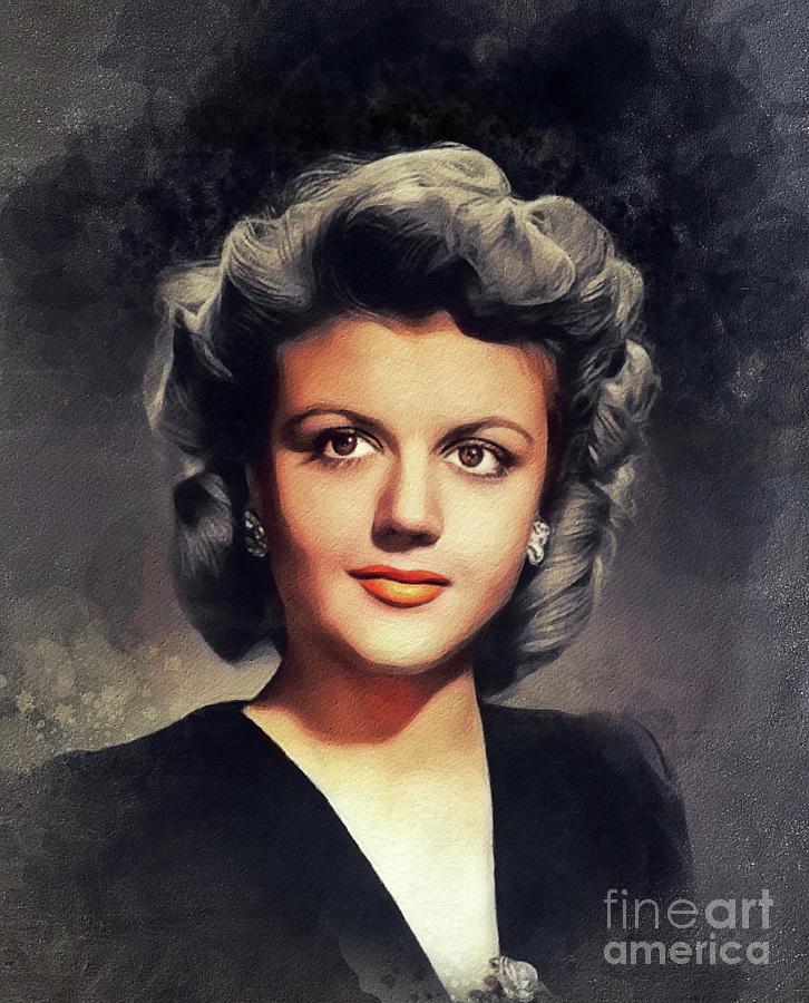 Angela Lansbury, Vintage Actress Painting by Esoterica Art Agency ...