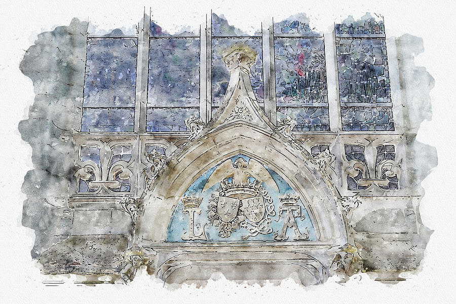 Architecture #watercolor #sketch #architecture #old #8 Digital Art by TintoDesigns