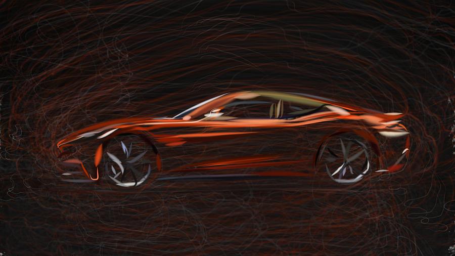 Aston Martin Am 310 Vanquish Draw Digital Art