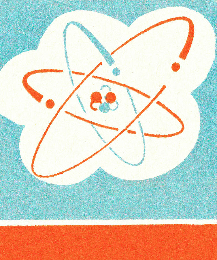 Vintage Drawing - Atom #8 by CSA Images