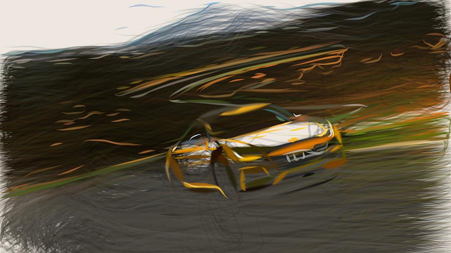Audi TTS Coupe Drawing #9 Digital Art by CarsToon Concept