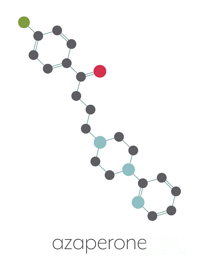 Azaperone Antipsychotic Drug Molecule Photograph by Molekuul/science ...