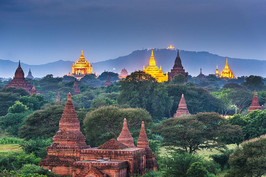 Architecture Photograph - Bagan, Myanmar Temples #8 by Sean Pavone