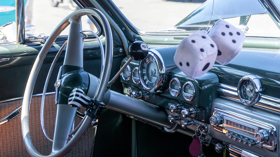 8 Ball Car Interior Photograph by Cathy Anderson