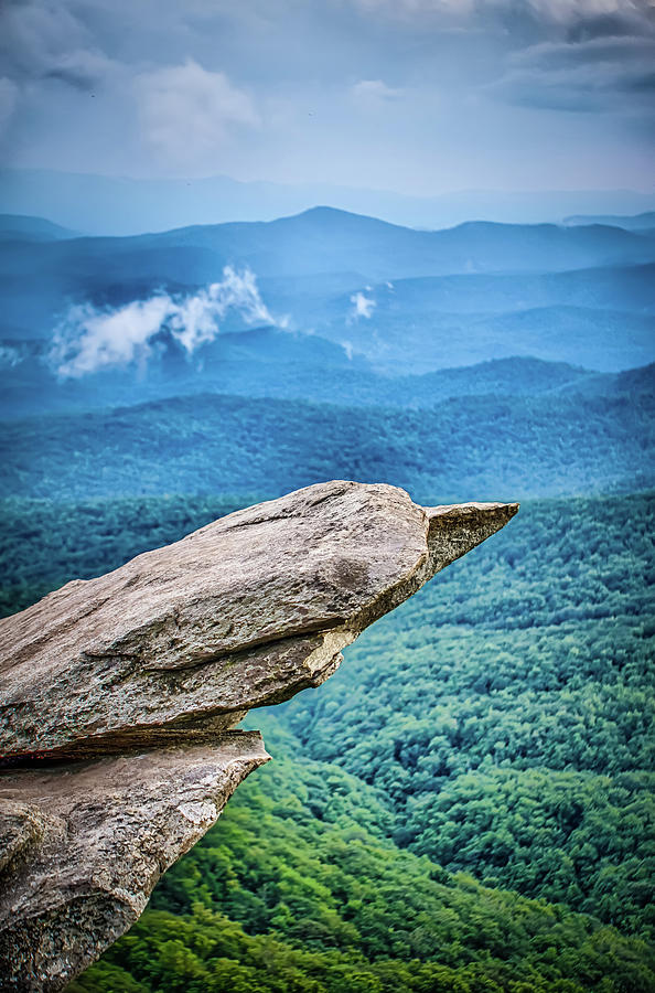 Beautiful Scenic Views At Rought Ridge North Carolina Overlook #8 Photograph by Alex Grichenko
