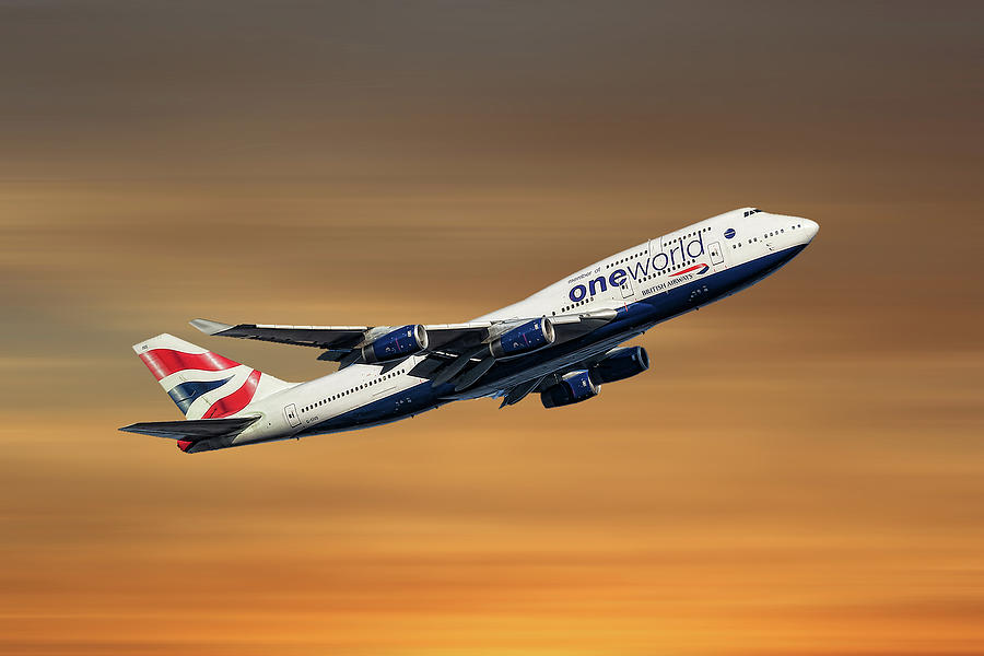 British Mixed Media - British Airways Boeing 747-436 by Smart Aviation British Mixed Media - British Airways Boeing 747-436 by Smart Aviation