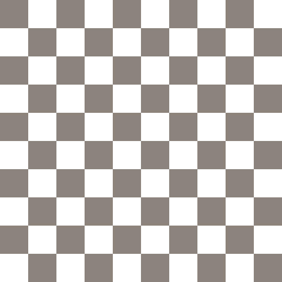 Brown, Beige: Checkered Pattern iPhone Case by Jared S Davies